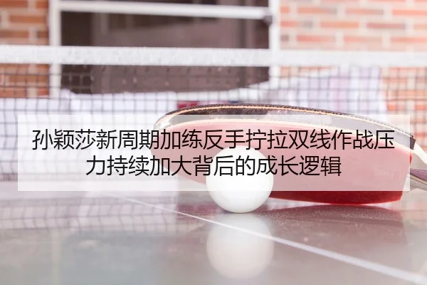 孙颖莎新周期加练反手拧拉双线作战压力持续加大背后的成长逻辑